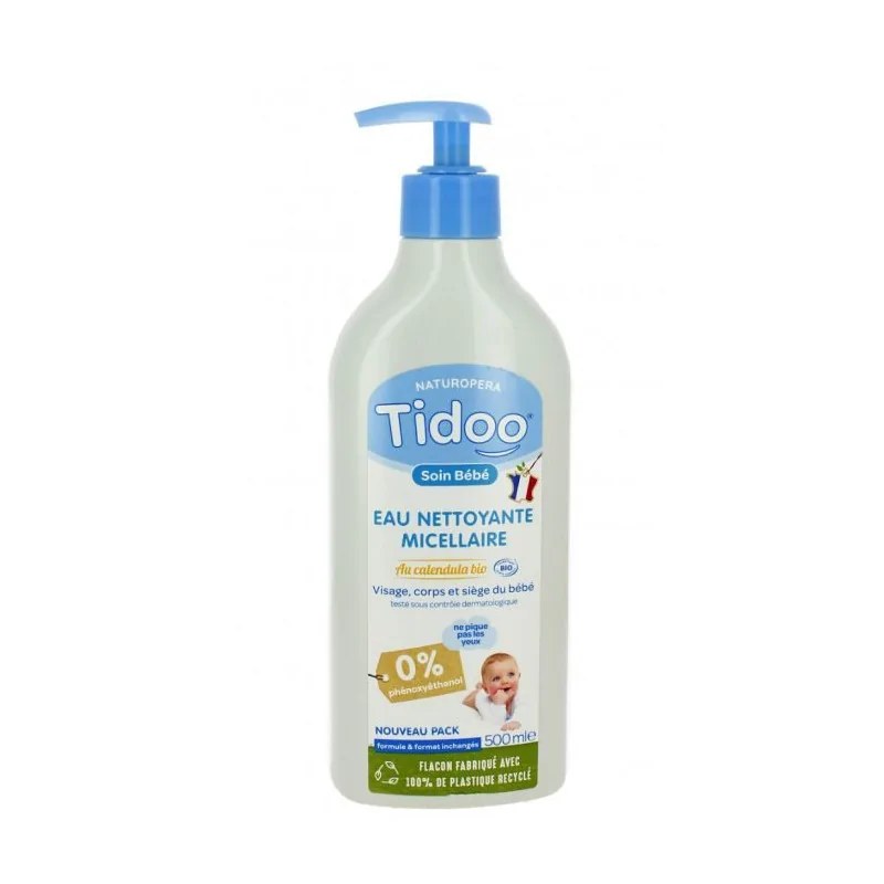 TIDOO TIDOO EAU NETTOYANTE MICELLAIRE AU CALENDULA BIO 500ML