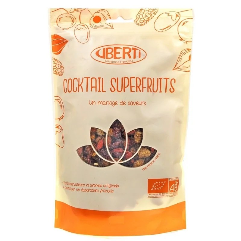 Uberti Uberti Cocktail de Superfruits 250G (Goji, Mulberries, et baies des incas)