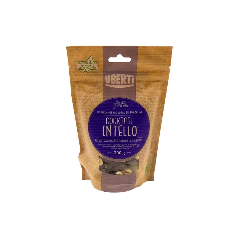 Uberti Uberti  COCKTAIL INTELLO (figues,mûres blanches, baies de goji,gingembre confit,cacahuetes,graines de courge)  200G