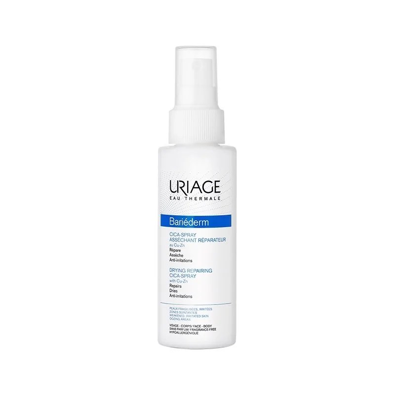 URIAGE URIAGE BARIEDERM CICA-SPRAY ASSECHANT REPARATEUR PEAUX FRAGILISEES 100ML