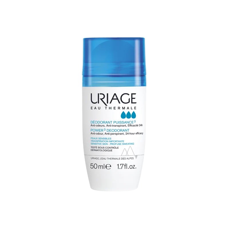 URIAGE URIAGE DEODORANT PUISSANCE 3 ROLL ON PEAUX SENSIBLES 50ML