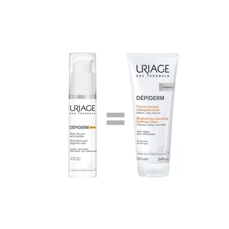 URIAGE Uriage Depiderm Spf 50 30ml + MOUSSE NETTOYANTE 100 ML OFFERT