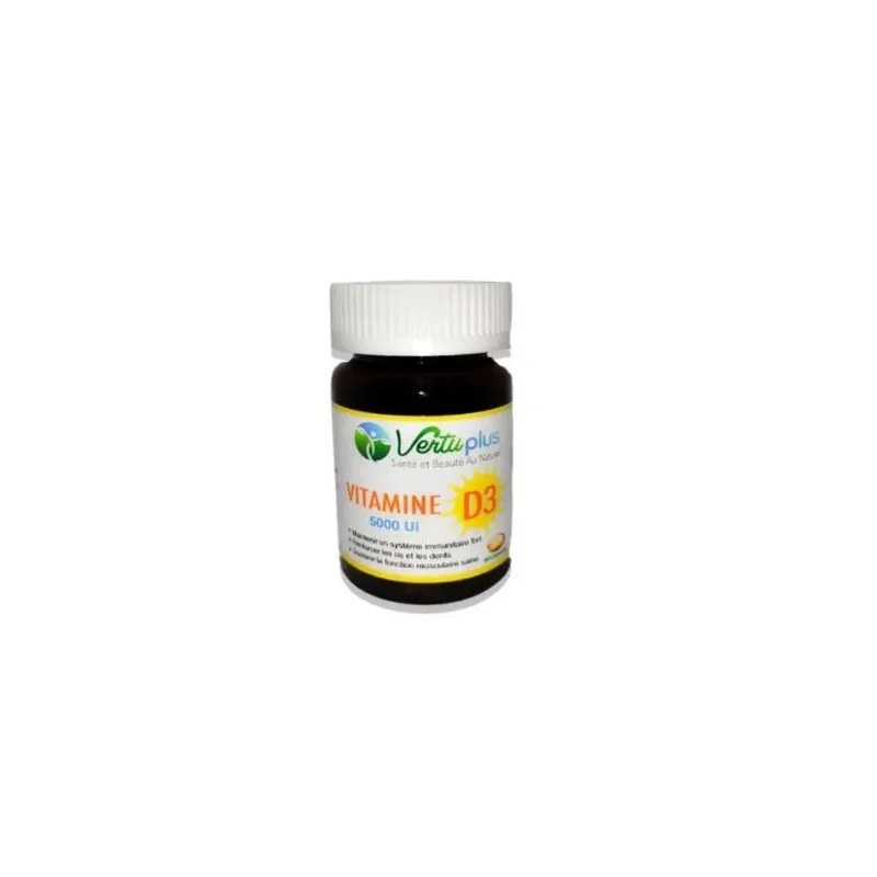 VERTU PLUS Vertu plus Vitamine D3 60 Capsules