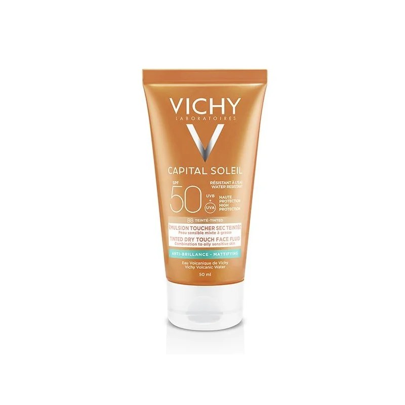VICHY Vichy Capital Soleil CRÉME ANTI-BRILLANCE TEINTÉE TOUCHER SEC 50 ML