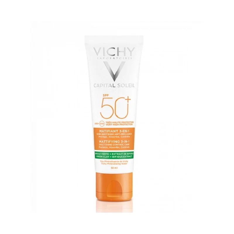 VICHY Vichy CAPITAL SOLEIL Matifiant 3-en-1 SPF 50+ Crème solaire