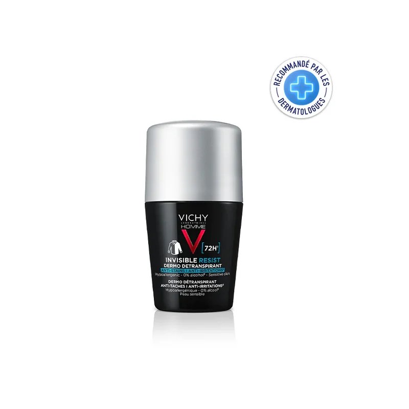 VICHY Vichy déo dermo-détranspirant invisible resist 72h anti-taches anti-irritations