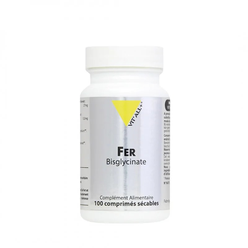 VIT’ALL+ VIT’ALL+ Fer Bisglycinate 27Mg 100 Comprimés