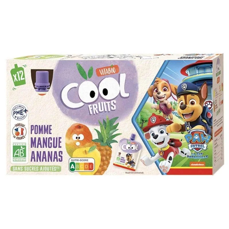 VITABIO Vitabio POMME MANGUE ANANAS 12x90G