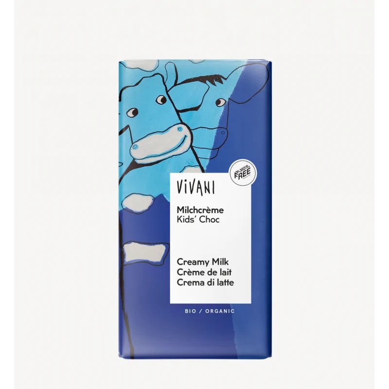 VIVANI VIVANI TABLETTE DE CHOCOLAT CREME DE LAIT ENFANTS 100G