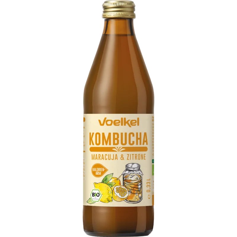 Voelkel VOELKEL KOMBUCHA FRUIT DE LA PASSION CITRON 33CL