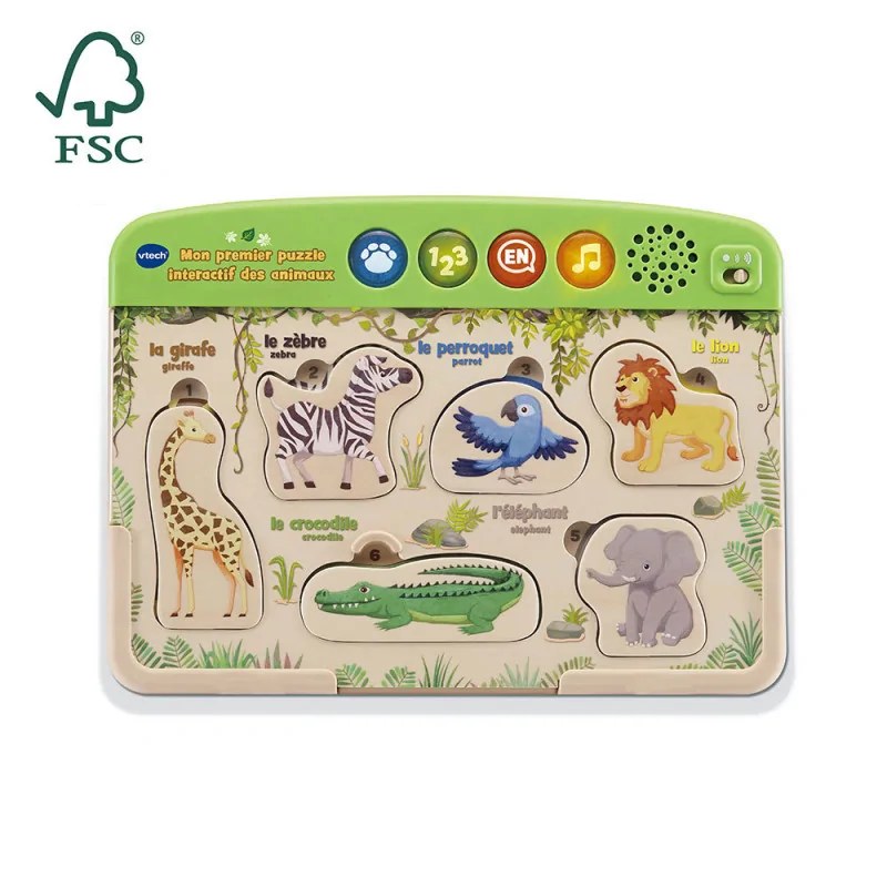 VTECH VTECH Mon 1er puzzle interactif des animaux - 613645