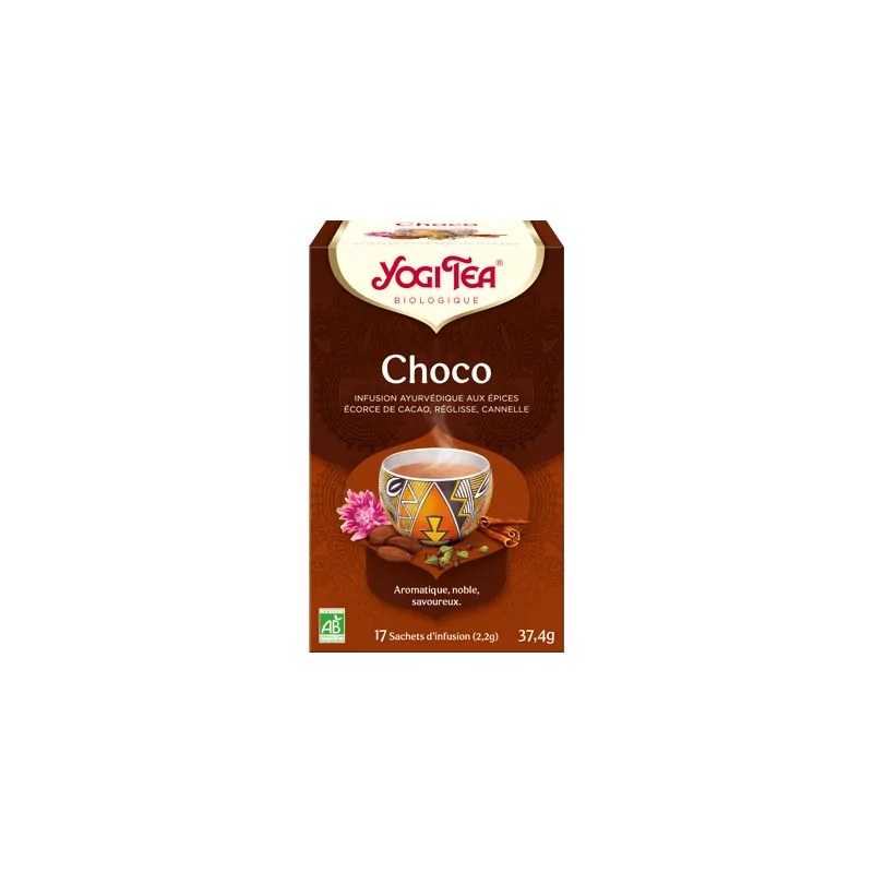 Yogi Tea  YOGI TEA Choco 17x2g (Ecorcesde cacao, réglisse,cannelle, cardamome)
